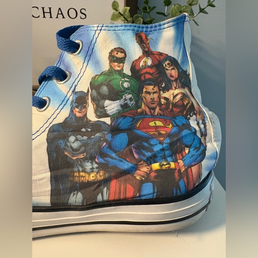 DC Justice League Converse Chuck Taylor All Star High Top 9M 11W - Picture 5 of 13
